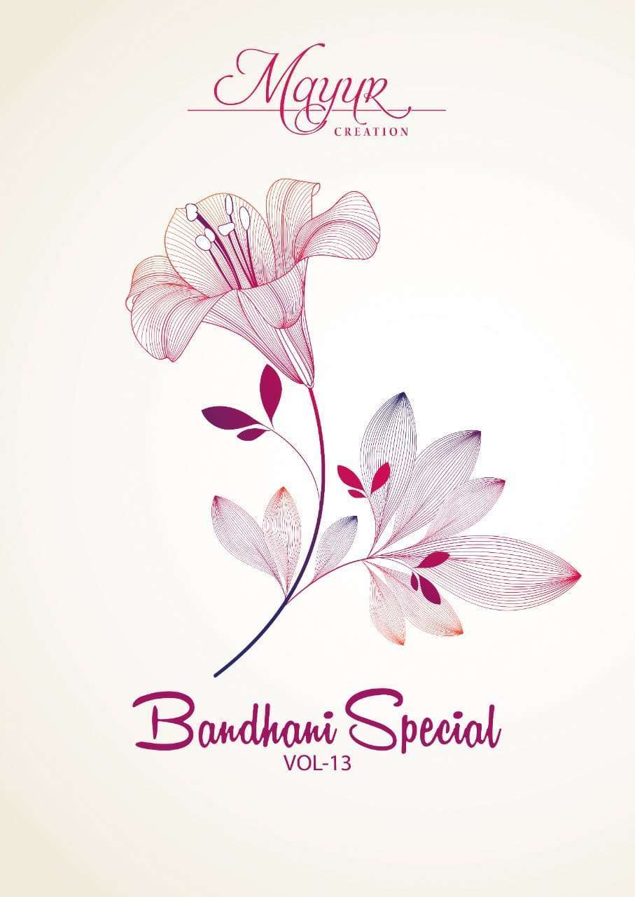 Mayur creation bandhani special vol 13 printed cotton dress ...