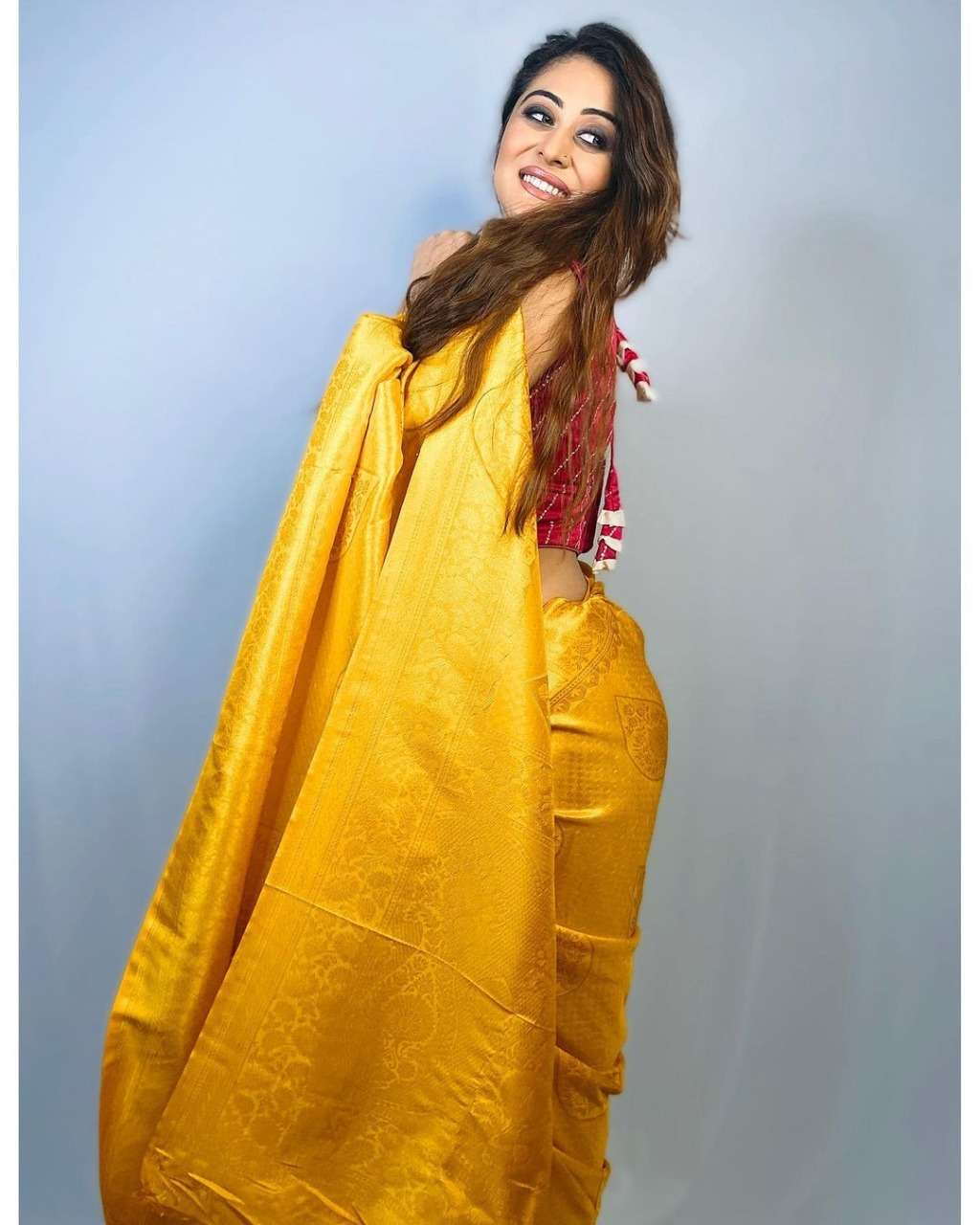 Nayani soft naylon silk party wear saree collection