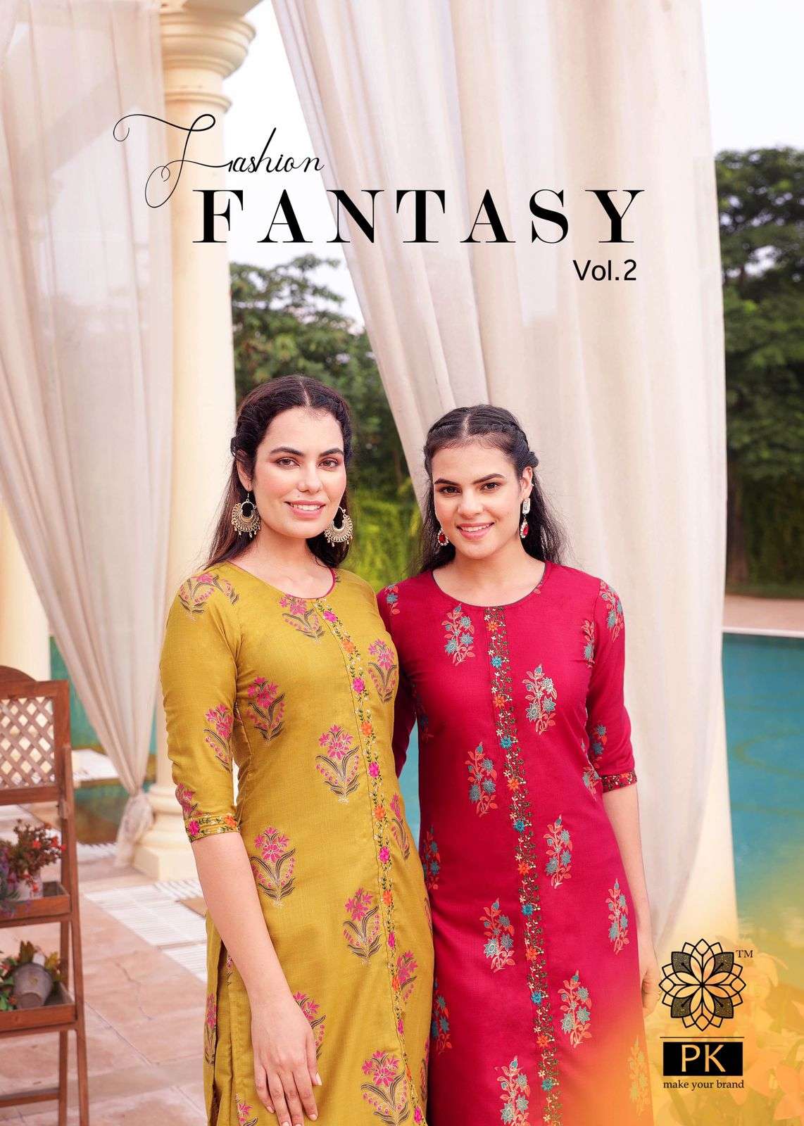 PK fashion fantasy vol 2 cotton kurti with pant collection