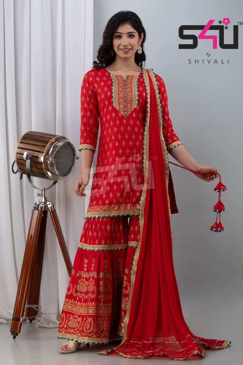 S4U 237 kurti with pant dupatta collection