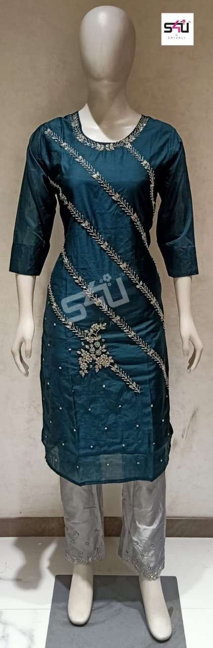 S4U shivali 292 fancy fabric readymade kurtis with pants at ...