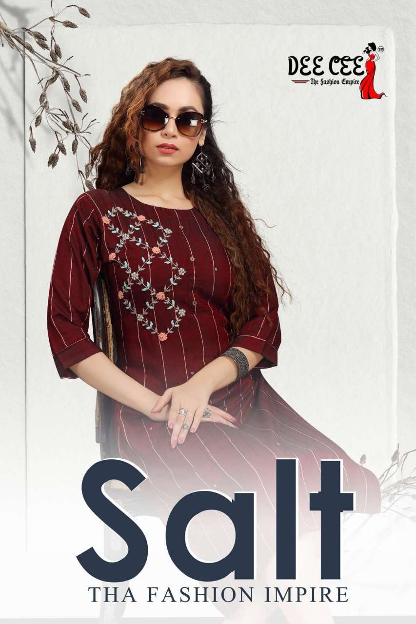 Salt reyon with hand work regular wear kurti collection