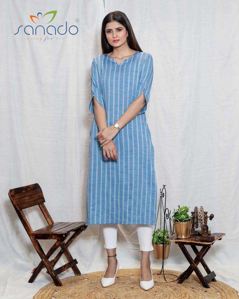 Sanado Fine lines cotton regular wear kurti collection