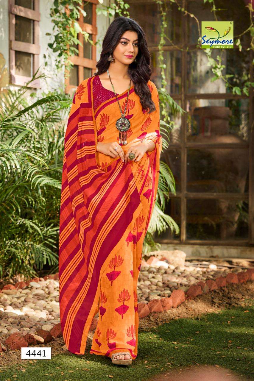 Seymore Chandni vol 2 Georgette with print saree collection 