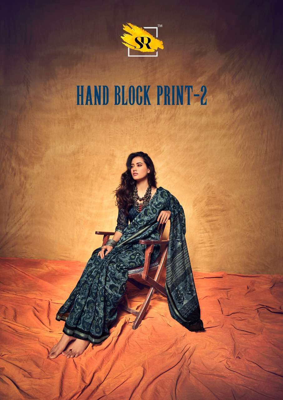 Sr Hand Block vol 2 mul mul saree collection 