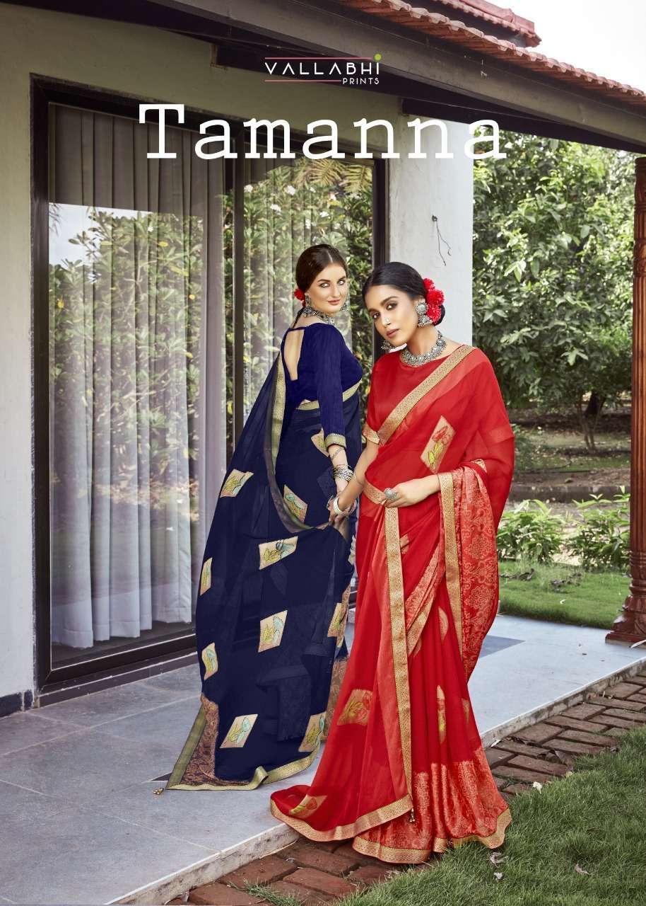 Triveni vallabhi prints tamanna printed brasso sarees at Who...