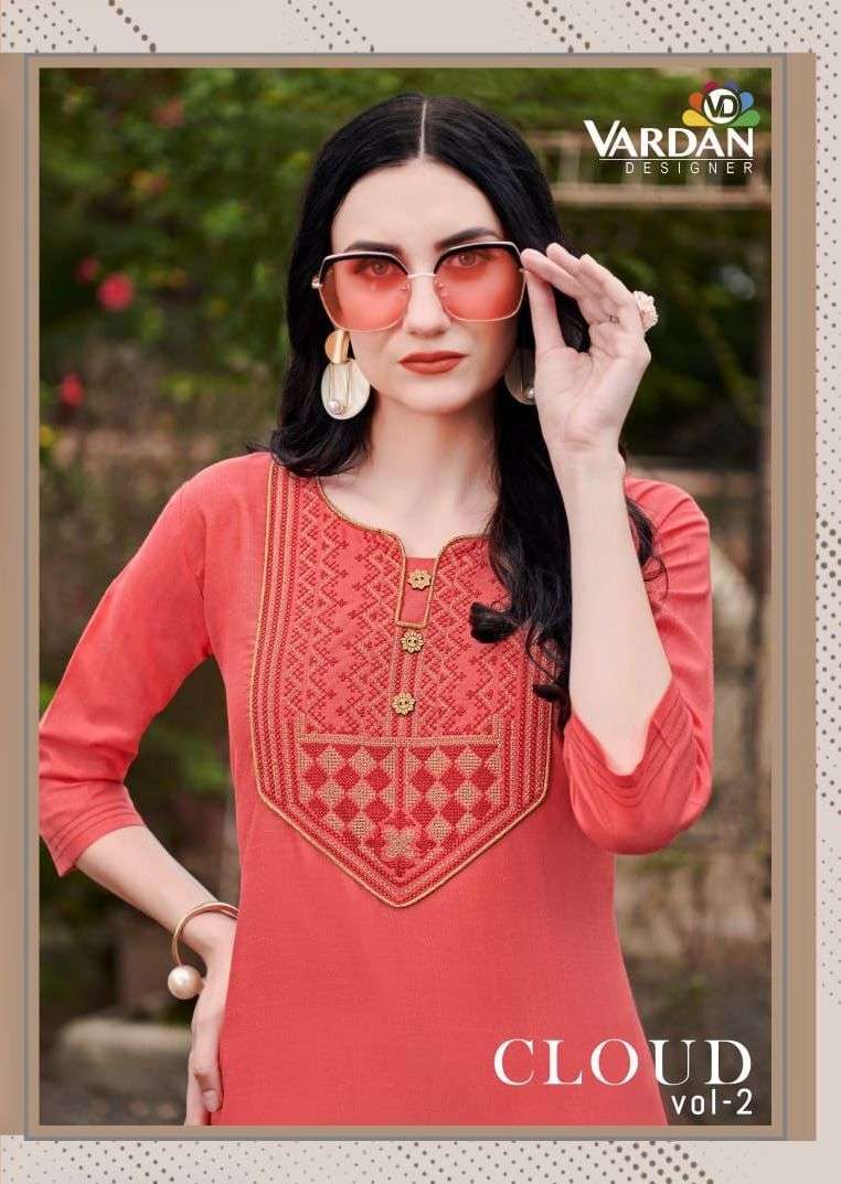 Vardan designer cloud vol 2 cotton with embroidery work read...