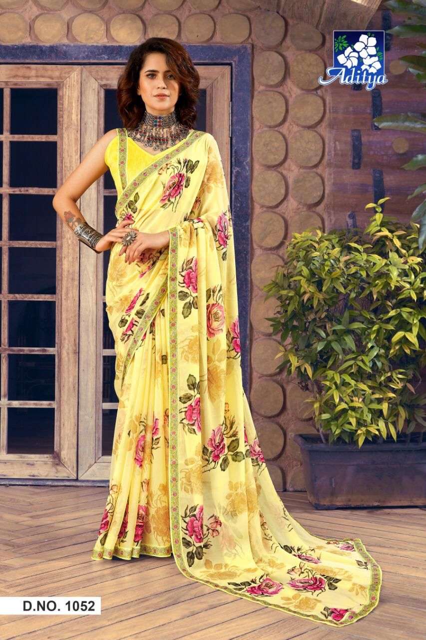Aditiya Savera Georgette Regular Wear saree Collection