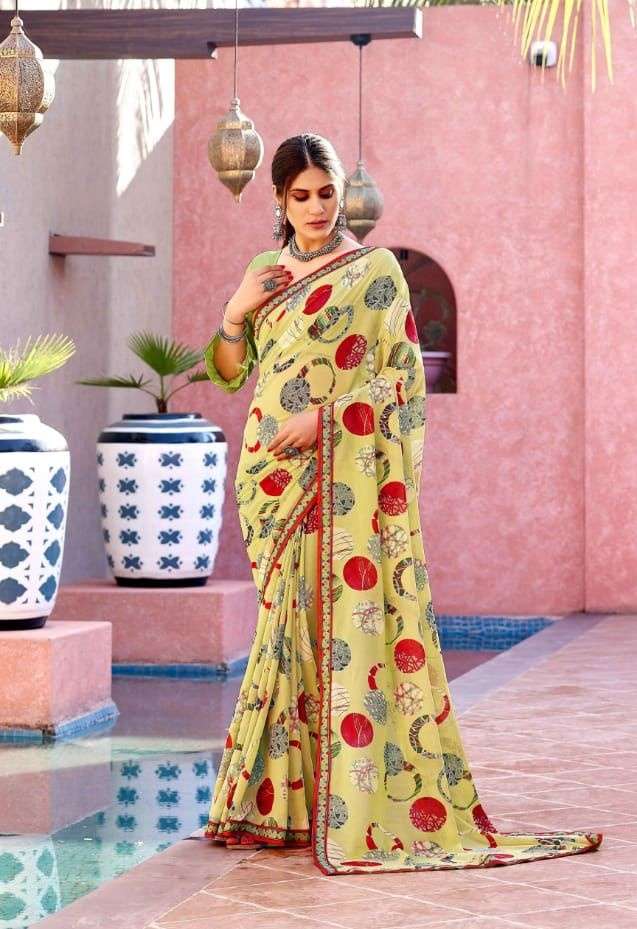 Aditiya Saveta vol 5 Georgette Regular Wear saree collection