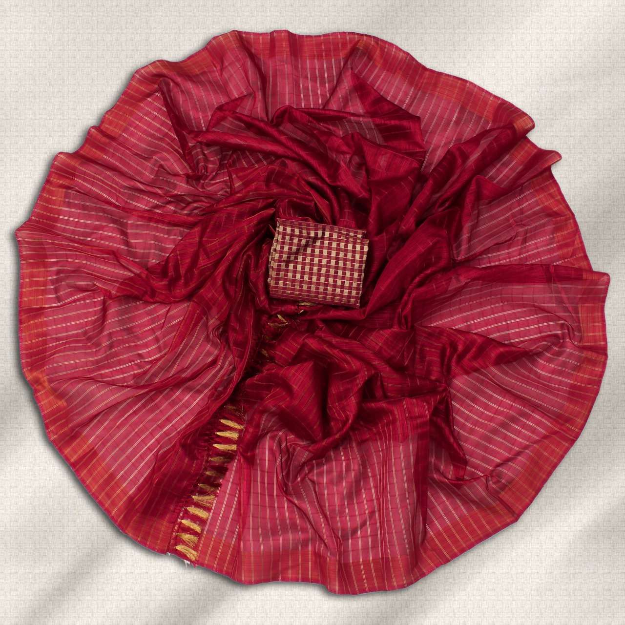 Amzuk silk cotton with fancy saree collection