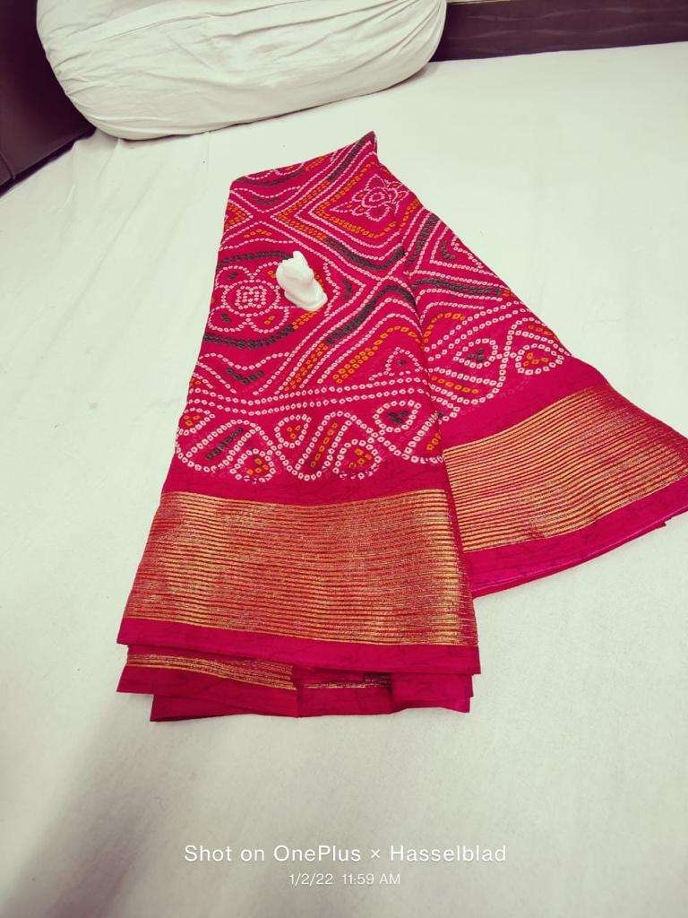 Butterfly fancy with traditional bandhani print saree collec...