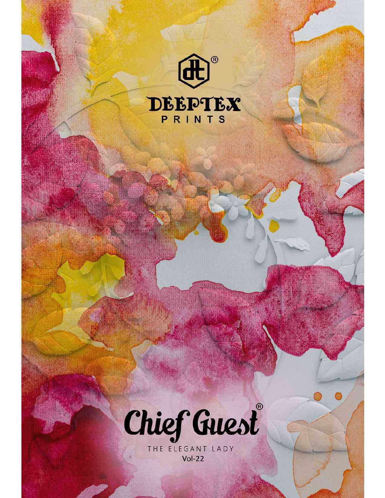 Deeptex Prints Chief Guest Vol 22 Printed Cotton Dress Mater...