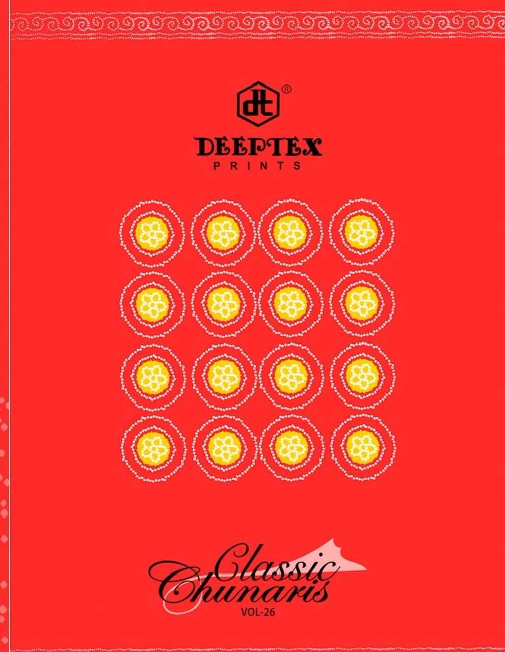 Deeptex prints classic chunaris vol 26 printed cotton dress ...