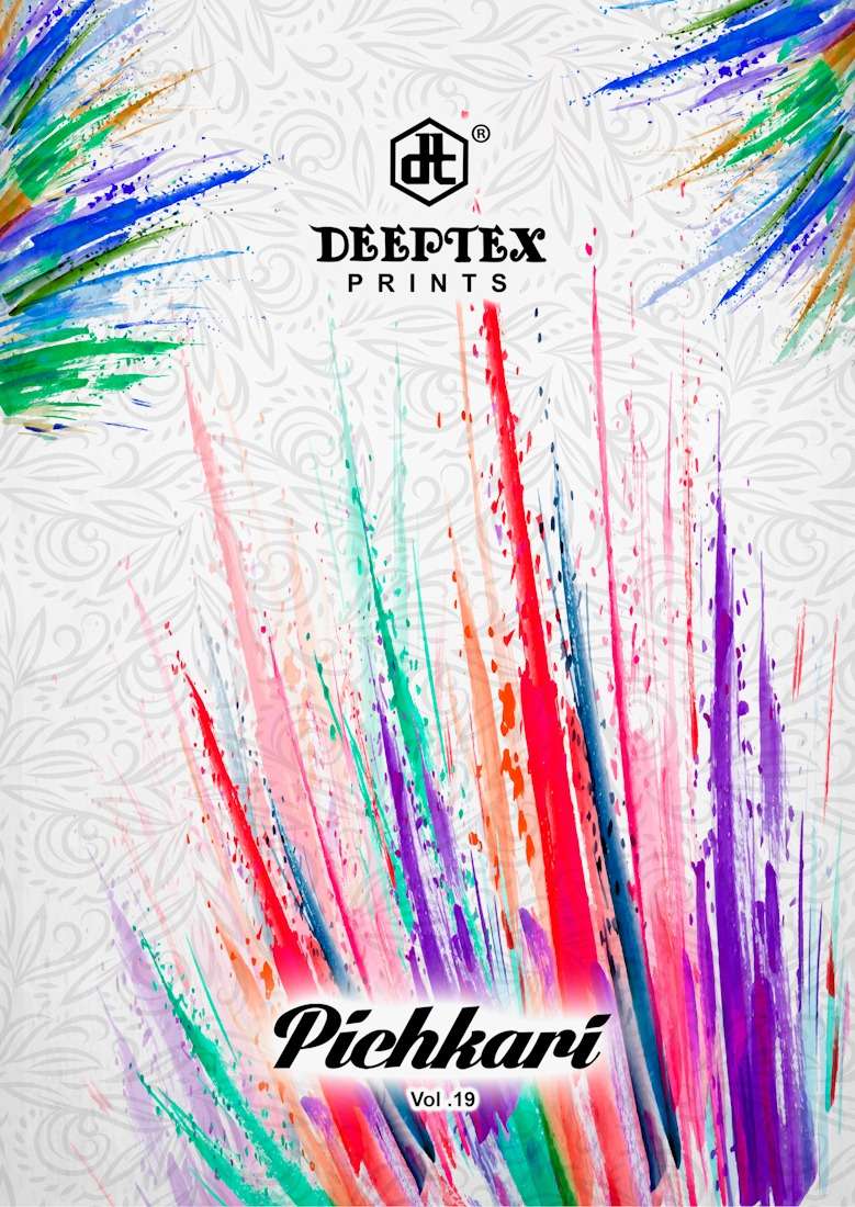 Deeptex Prints Pichkari Vol 19 Printed Pure Cotton Dress Mat...