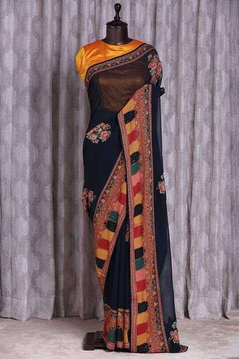 Et Rafftar Heavy Georgette With Sequence Work Boutique Saree...