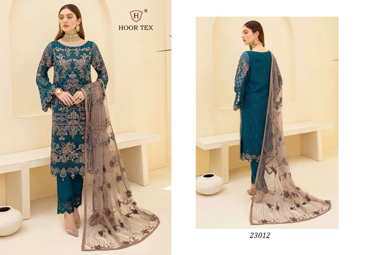 Hoor Tex 23012 Colors Heavy Georgette With Embroidery Stone ...