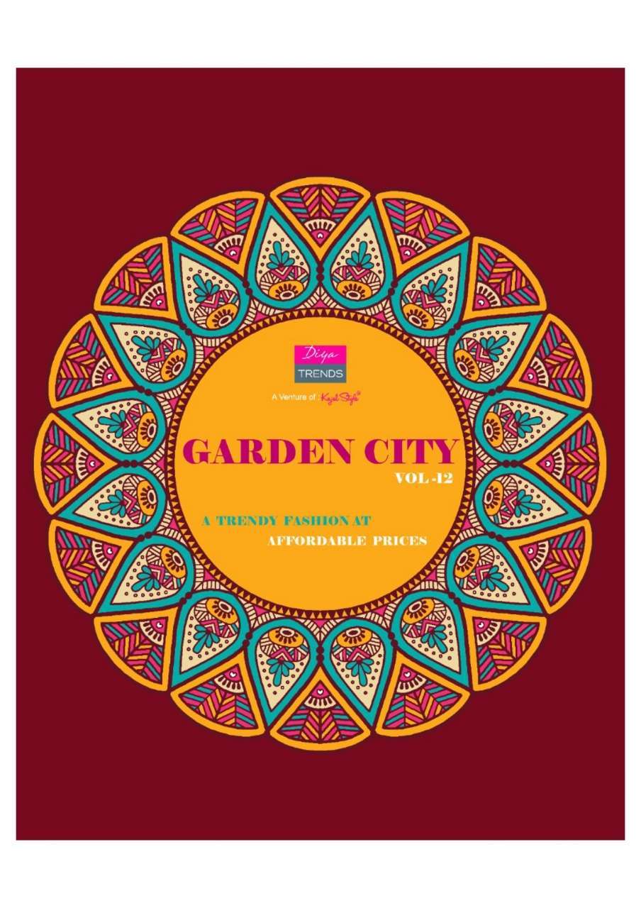 Kajal Style Diya Trends Garden city Vol 12 Capsule Foil Prin...