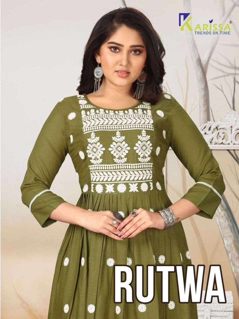 Karissa rutwa rayon with embroidery work readymade kurtis at...