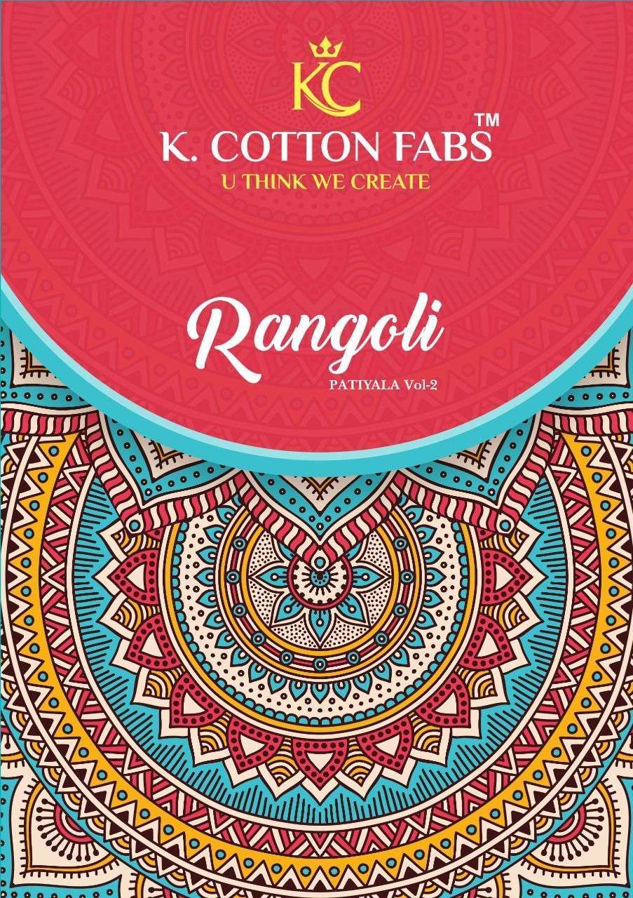 Kc fab rangoli patiyala vol 2 printed cotton dress material ...