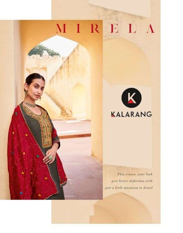 Kessi Fabrics Kalarang Mirela Heavy Parampara Silk Embroider...
