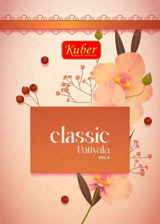 Kuber classic patiyala vol 4 printed cotton dress material c...