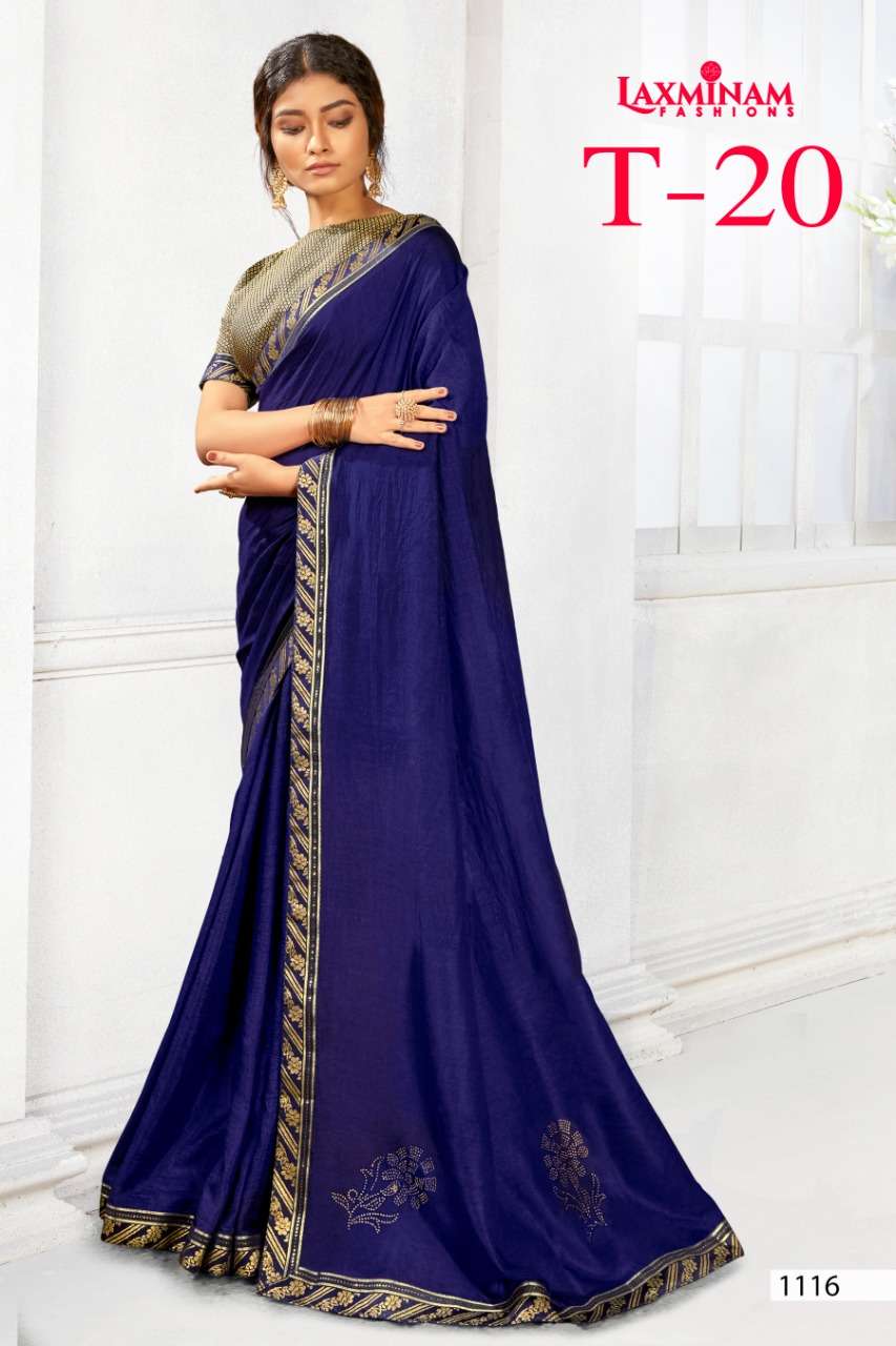 LAxminam T 20 Chinon Georgette Sarees Collection at Wholesal...