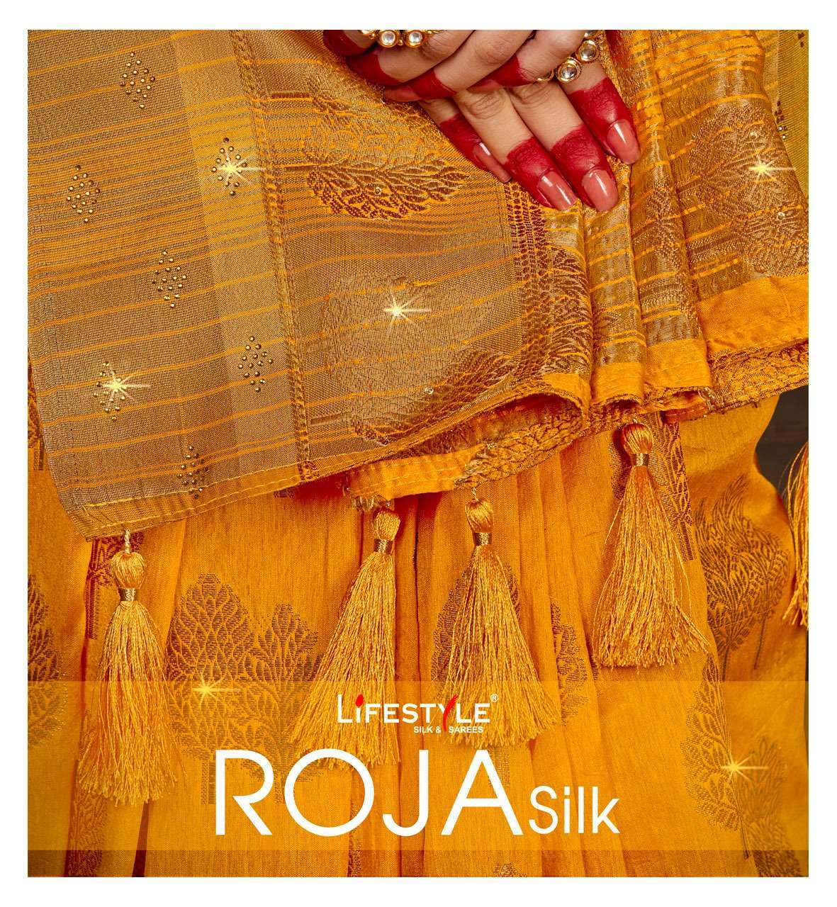 Lifestyle Sarees Roja Silk Traditional Nylon Silk Sarees Col...