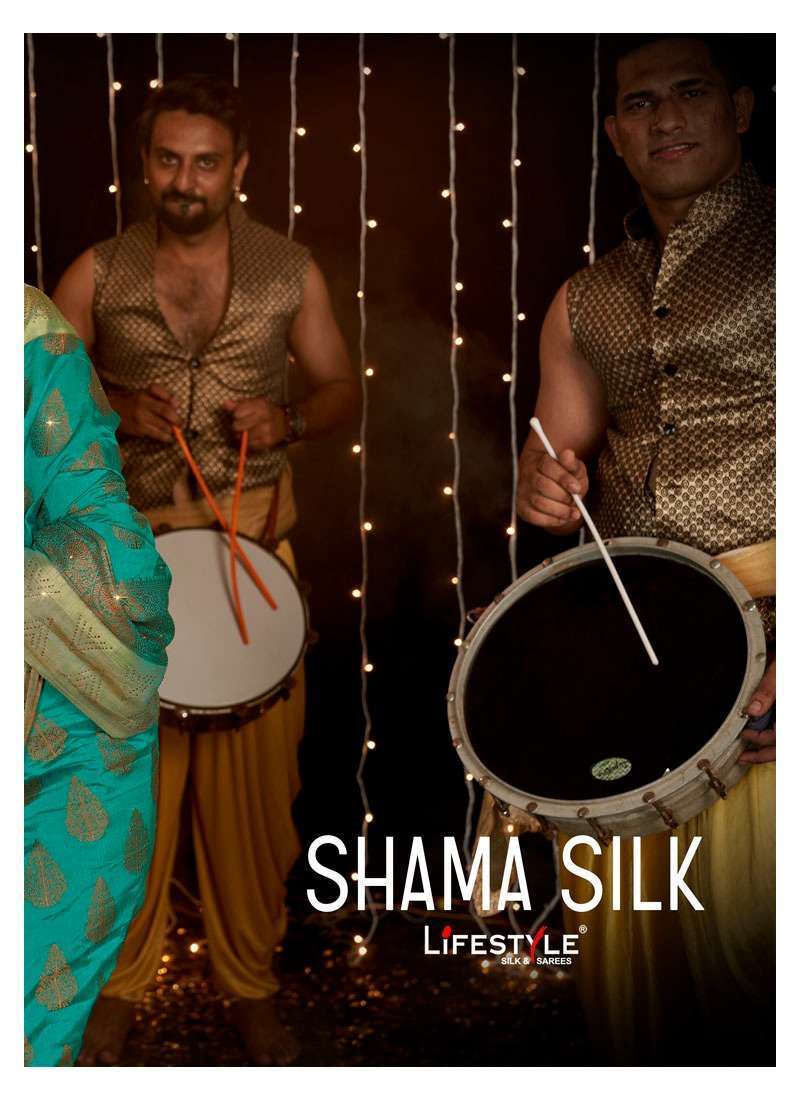 Lifestyle Sarees Shama Silk Traditional Nylon Raw Silk Saree...