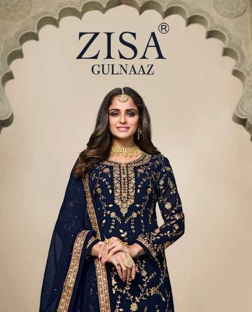 Meera trendz zisa gulnaaz blooming georgette with embroidery...