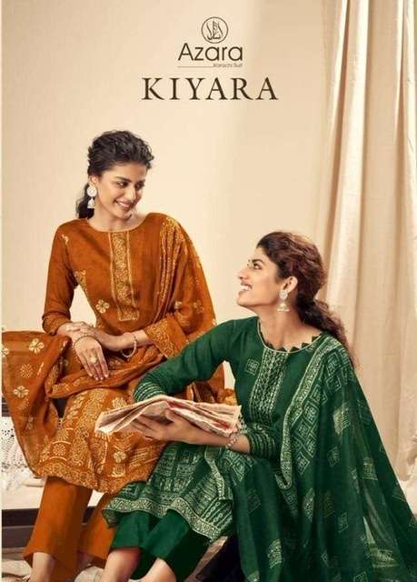 Radhika fashion azara kiyara printed jam cotton with work dr...