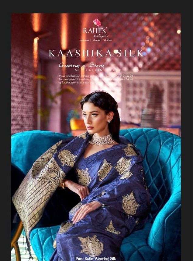 Rajtex Kaashika Silk Pure Satin Nylon Weaving Sarees Collect...