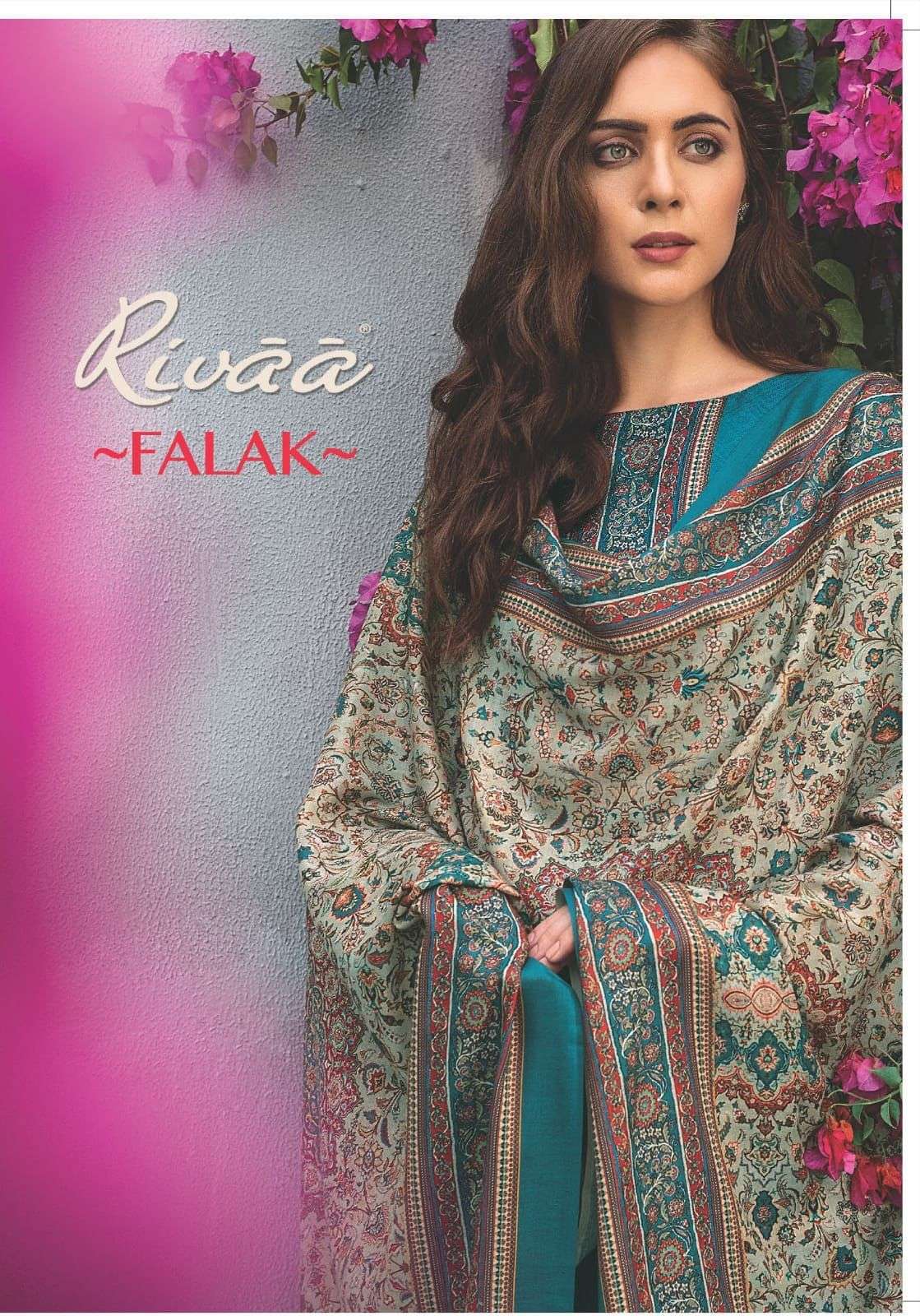 Rivaa Exports Falak Digital Printed Heavy Pashmina Dress Mat...