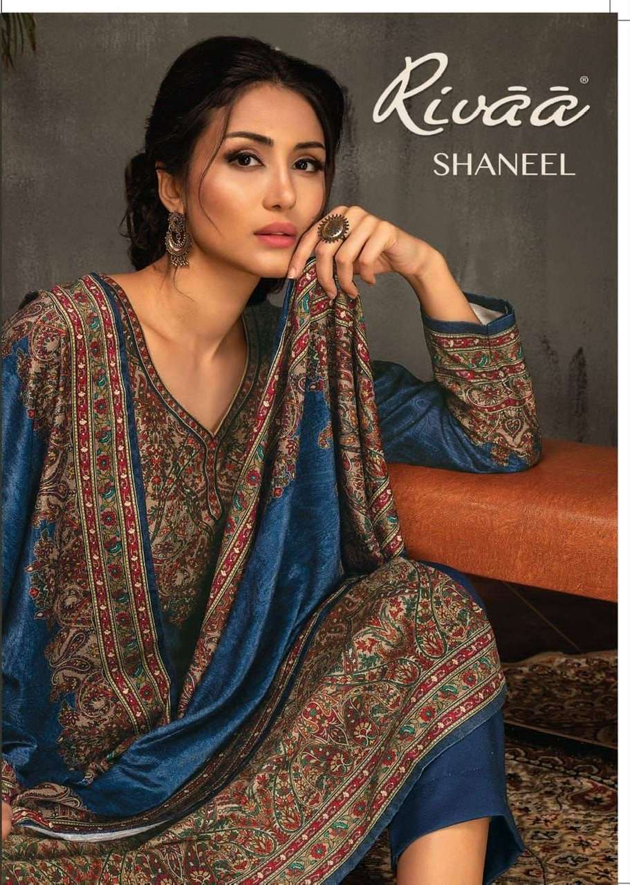 Rivaa exports shaneel digital printed velvet dress material ...