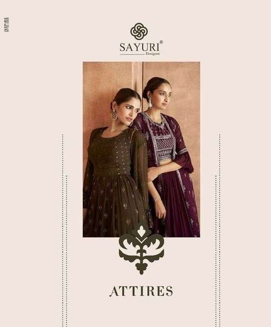 Sayuri Attires real georgette with embroidery work readymade...