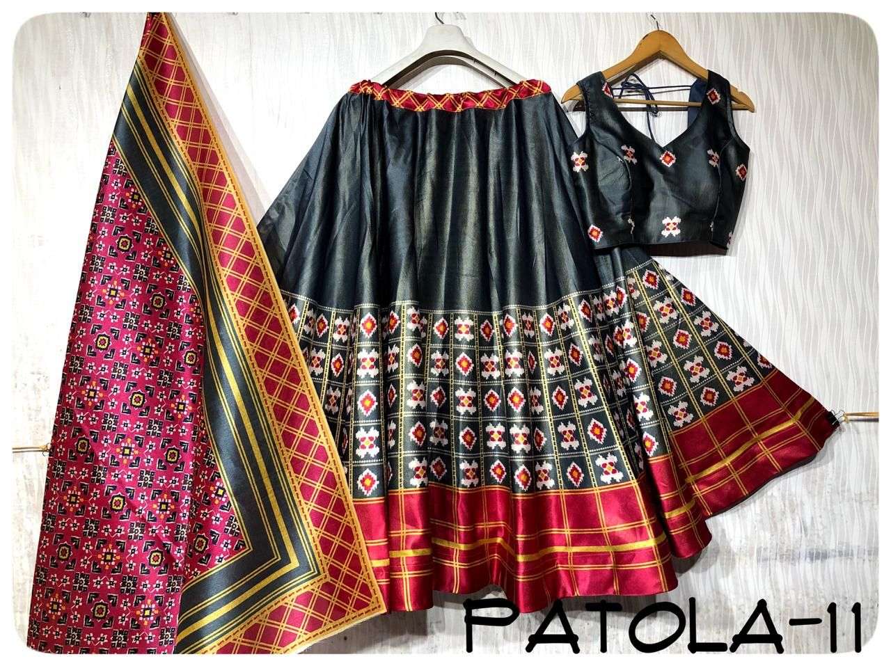 Tradional Patola Design with Silk Lehenga choli Collection