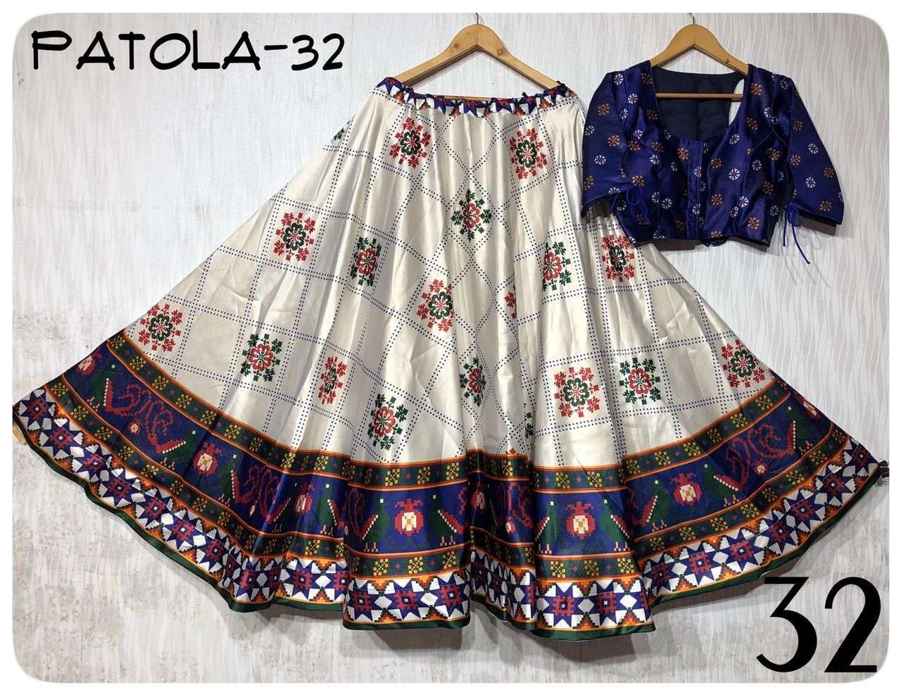Traditional Patola Design Silk Lehenga choli
