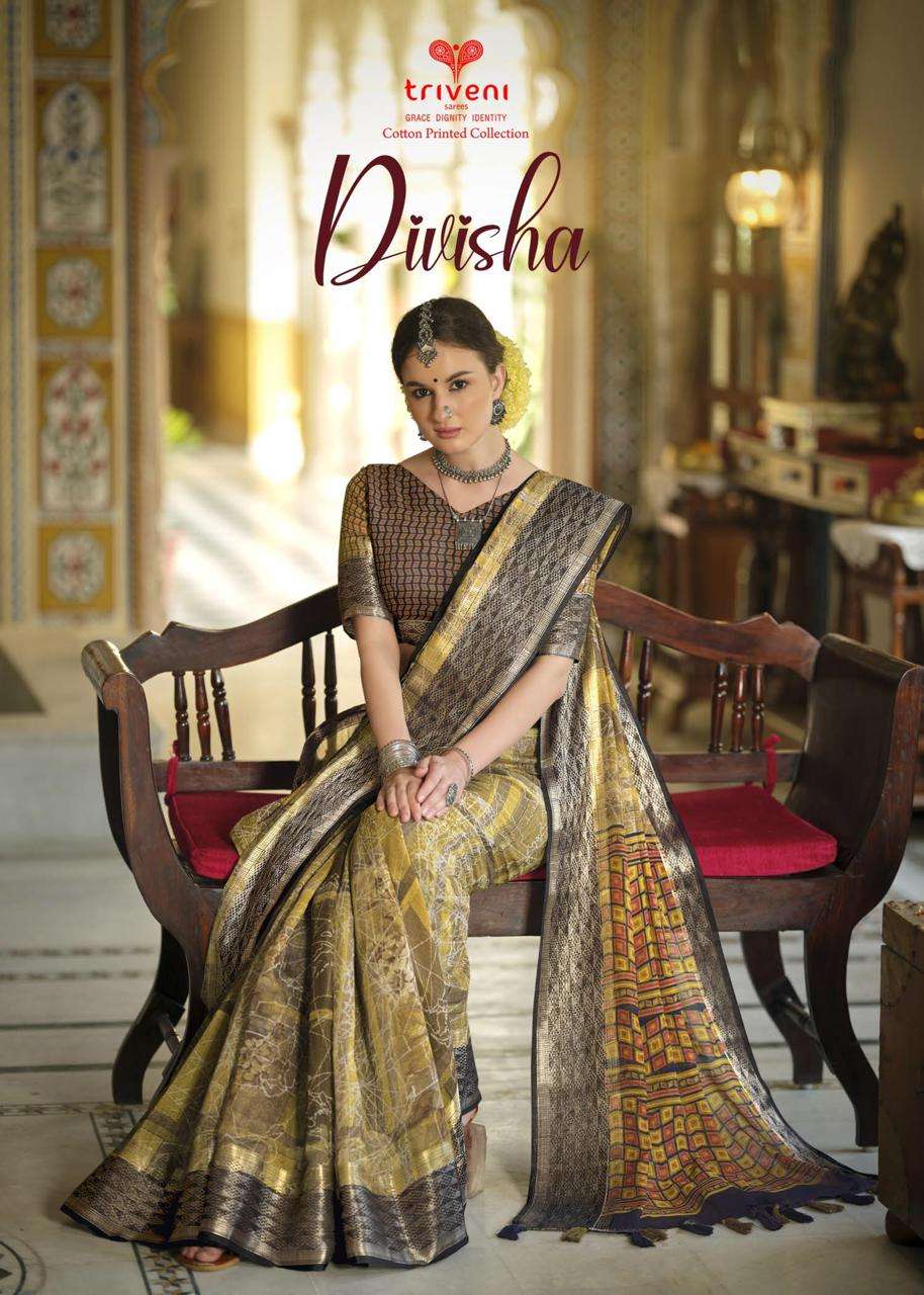 Triveni Divisha linen cotton saree collection