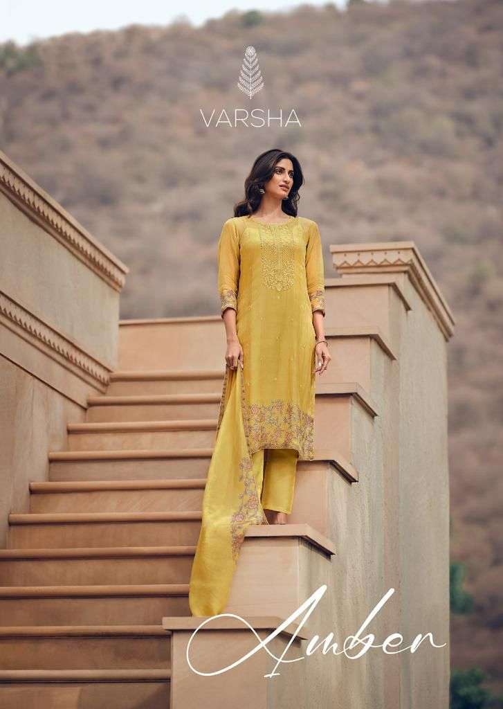 Varsha fashion amber Pure Organza Digitally Printed Kalamkar...