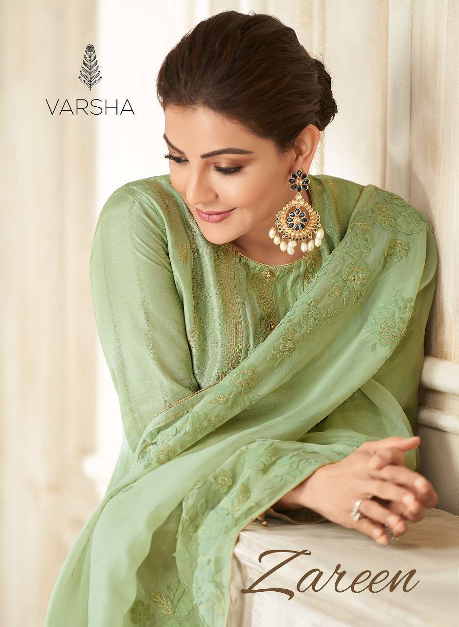 Varsha fashion zareen designer viscose woven with work dress...