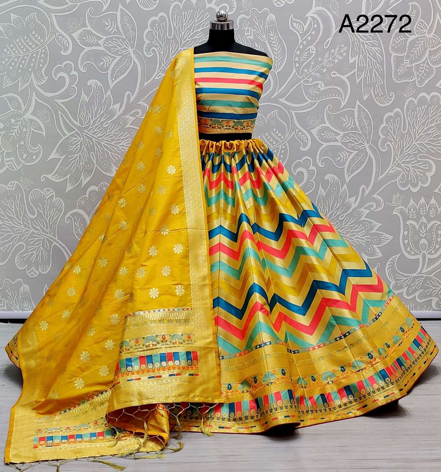 A2272 Banarasi Silk With Weving Design Lehenga choli