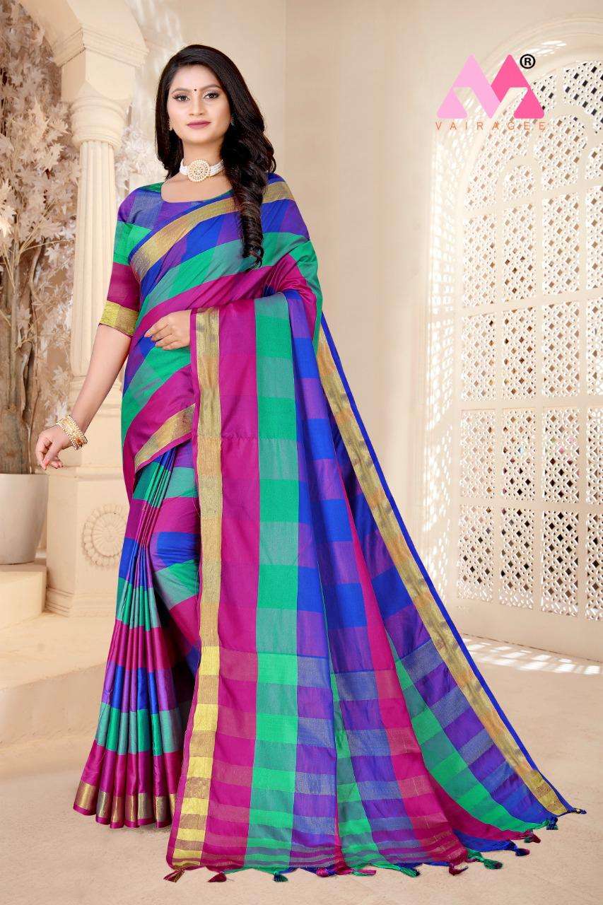 Aarohi Cotton Silk Regular wear saree collection
