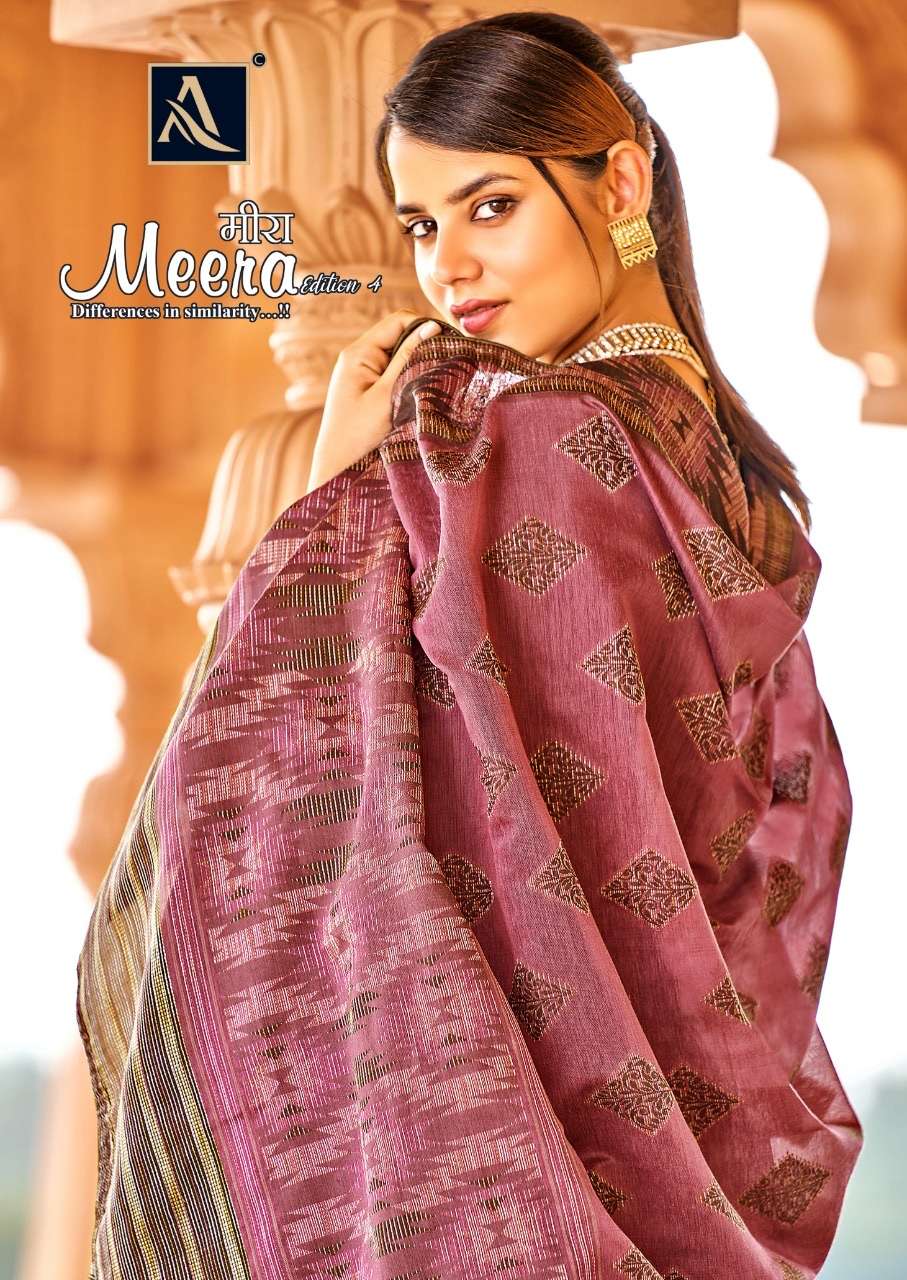 Alok suits meera pure jam cotton with work dress material co...