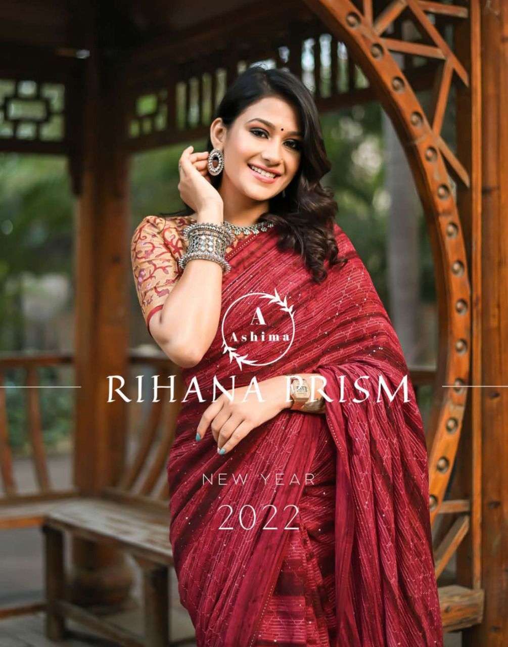 Ashima Rihana Prism Georgette with Sequins Work Sarees at Wh...