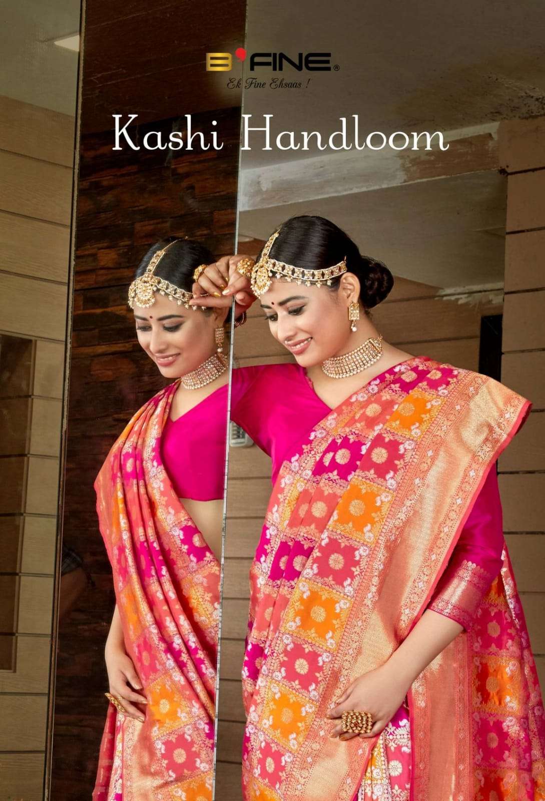 B Fine Kaashi Handloom Silk Saree collection