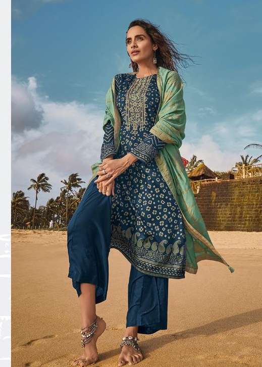 DEEPSY SUITS MAHIRA JAM COTTON WITH EMBROIDERY SUITS WHOLESA...