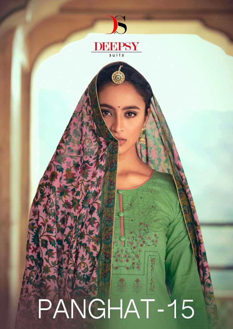 Deepsy Suits Panghat Vol 15 Pure cotton with embroidery work...