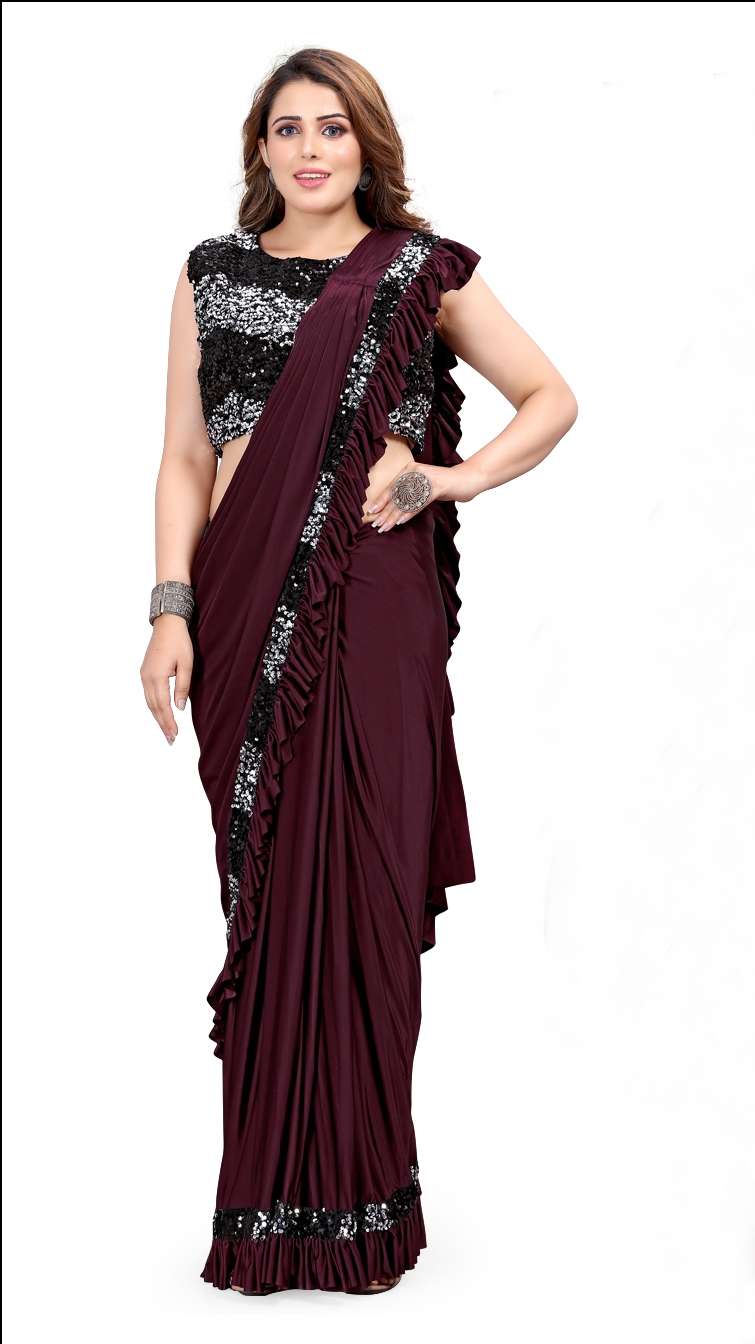 DESIGNER READYMADE SAREE WITH STITCHED BLOUSE ONLINE
