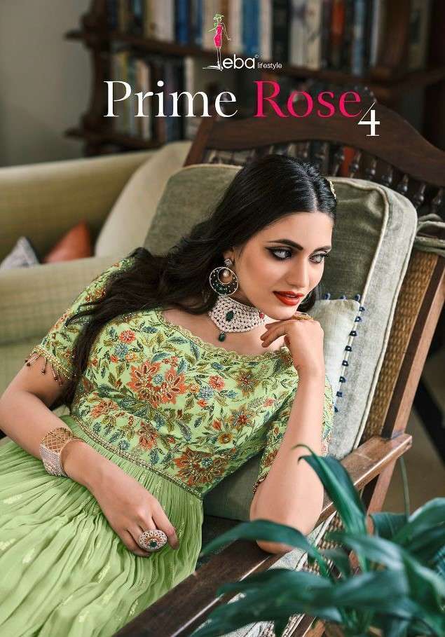 Eba Lifestyle Prime Rose Vol 4 Pure Georgette With Heavy Emb...