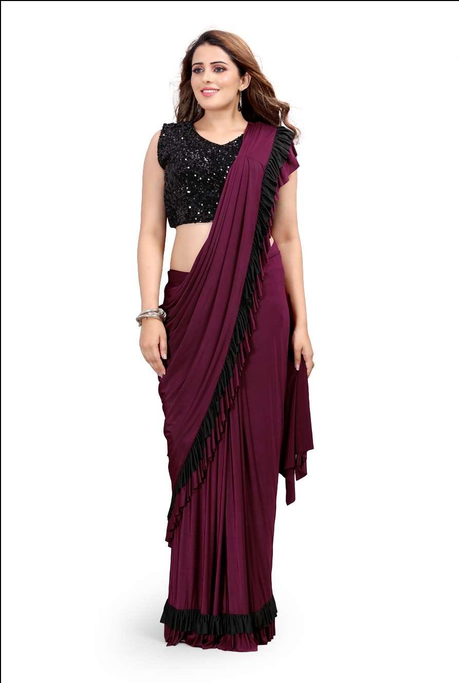 ELEGANT SAREES READY TO WEAR WITH STITCHED BLOUSE AT AWESOME...