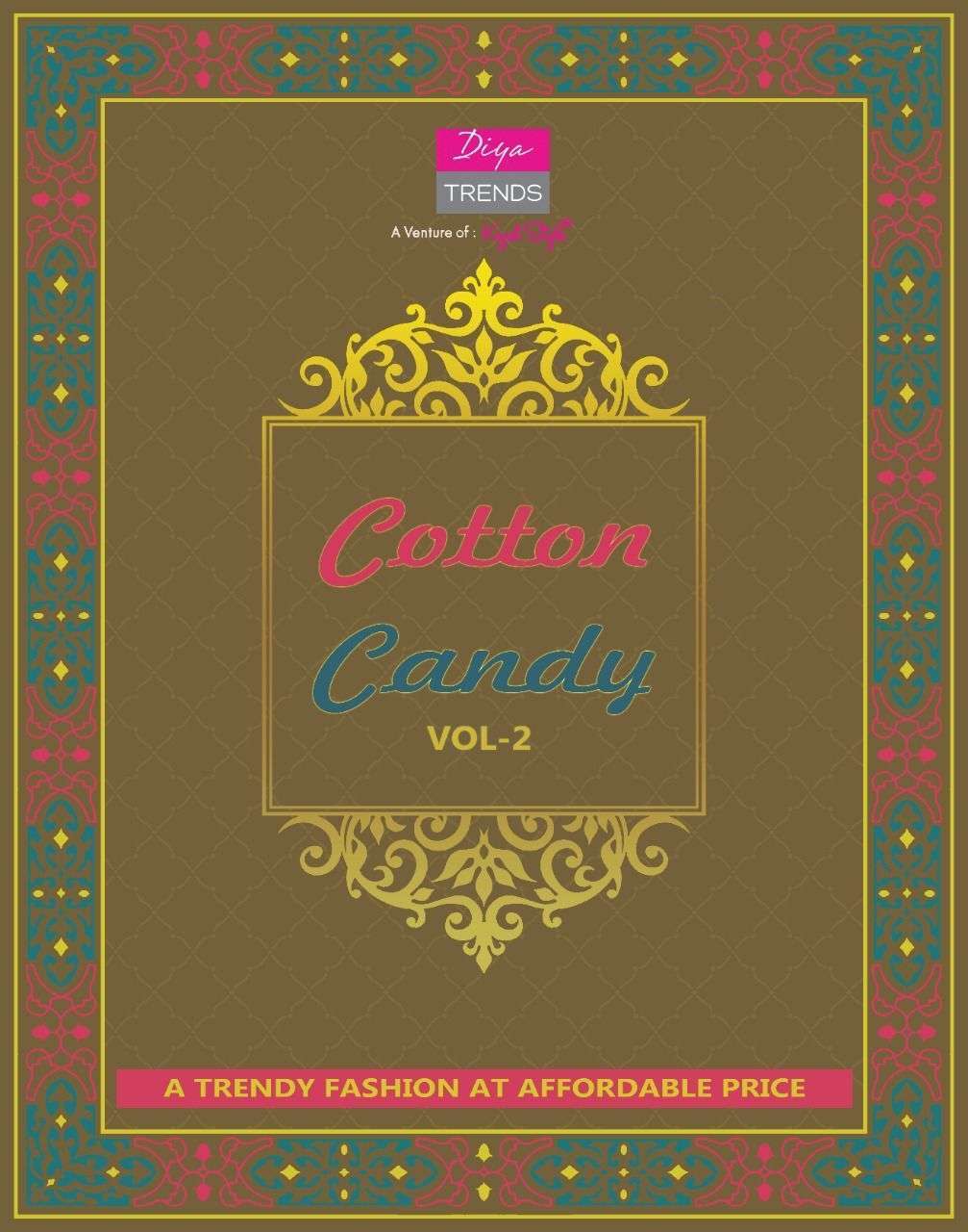 Kajal style diya trends cotton candy vol 2 printed cotton re...